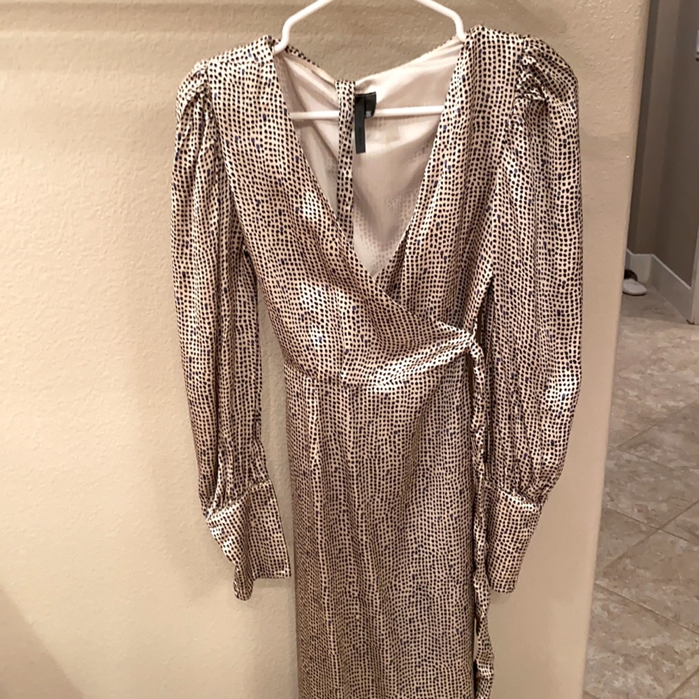 Wrap waist dress